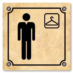 Šatna muži, 118x118mm, pergamen, Kansas